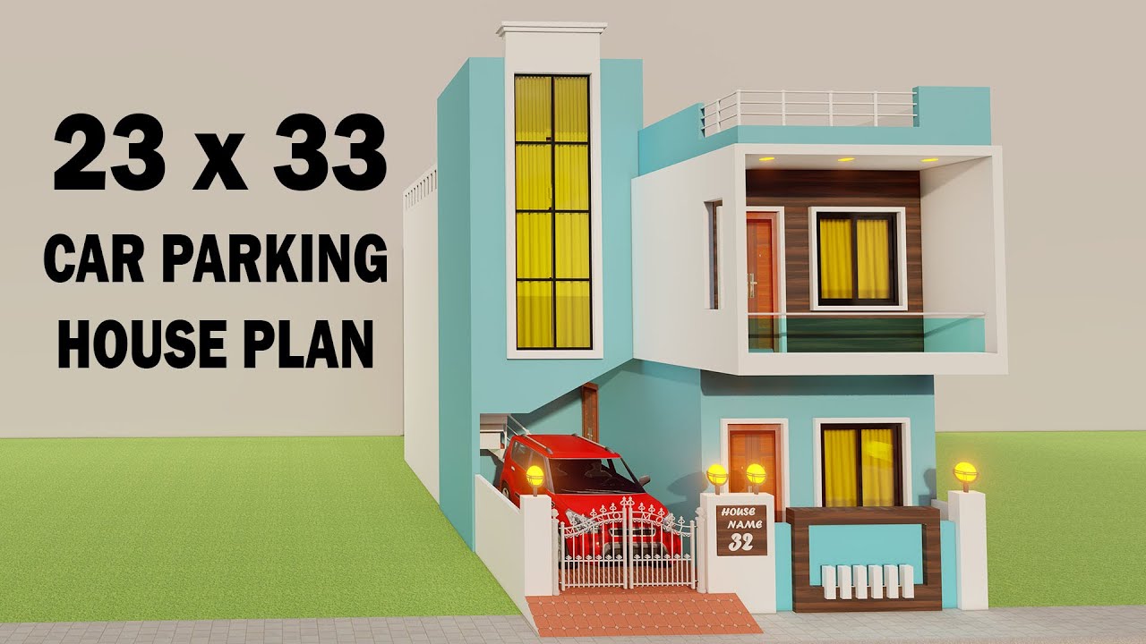 23 BY 33 4 Bedroom house design,3D ghar ka naksha,duplex house elevation,new homes design,3D makan
