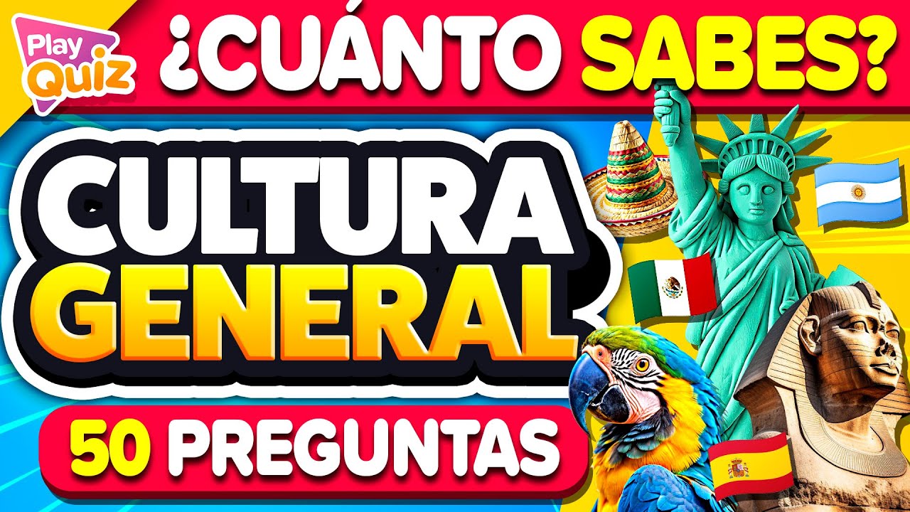 Mide Tu Nivel de Cultura 📚 Preguntas y Respuestas 🧠 | Play Quiz Trivia