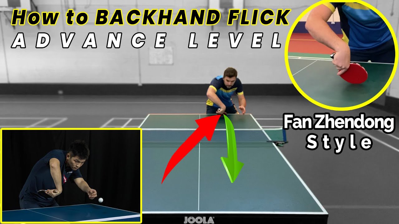 Как выполнить атаку ADVANCE Backhand Flick | Настольный теннис / Пинг-понг | Изучите и освойте ст...