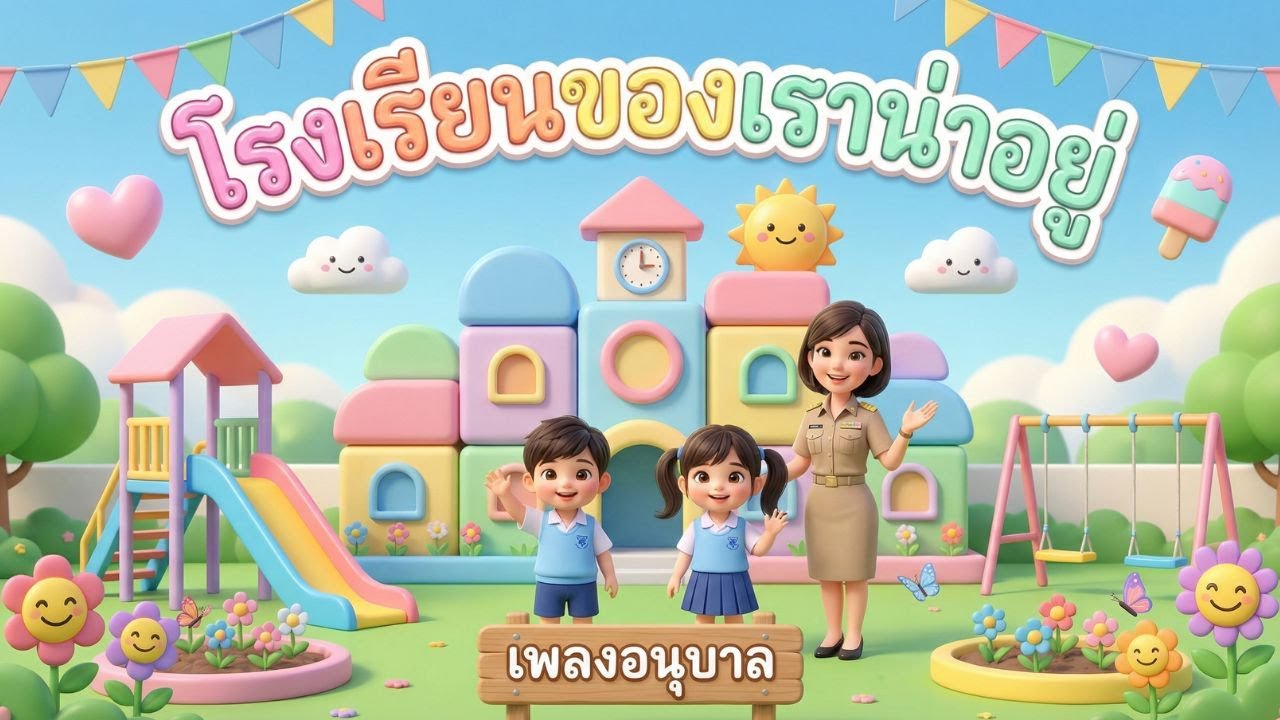 เพลงโรงเรียนของเราน่าอยู่ #เพลงเด็ก #เพลงอนุบาล #เพลงสำหรับเด็ก #เพลงเด็กน่ารัก #เพลงเด็กเต้นสนุก