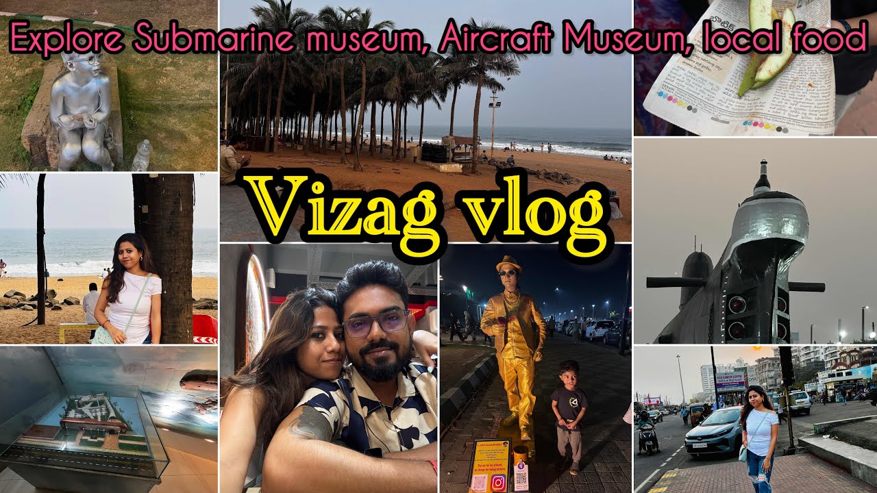 Vizag vlog day 1 || Explore local food, Submarine museum, Aircraft Museum|| #vizagtour #thebongmamma