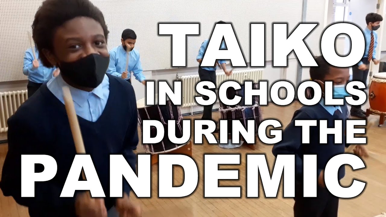 How do we make Taiko drumming workshops possible in schools during the pandemic?