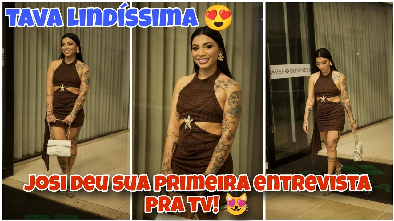 Josi deu sua primeira entrevista para tv!  Apareceu lindíssima 😻