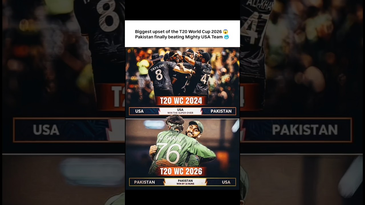 No repeat of 2024 😳 Pakistan beat USA in T20 WC 2026 🇵🇰🔥 #shorts