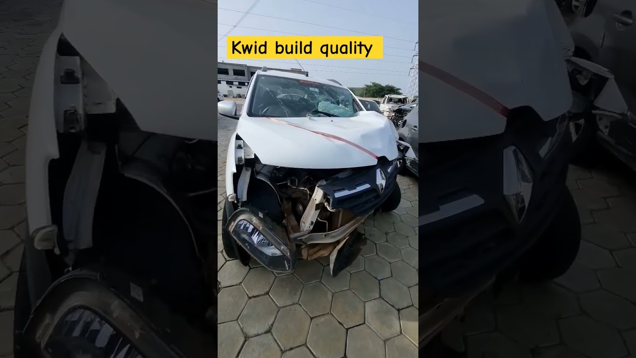 Renault kwid 2023 build quality #kwidclimber #buildquality #accident