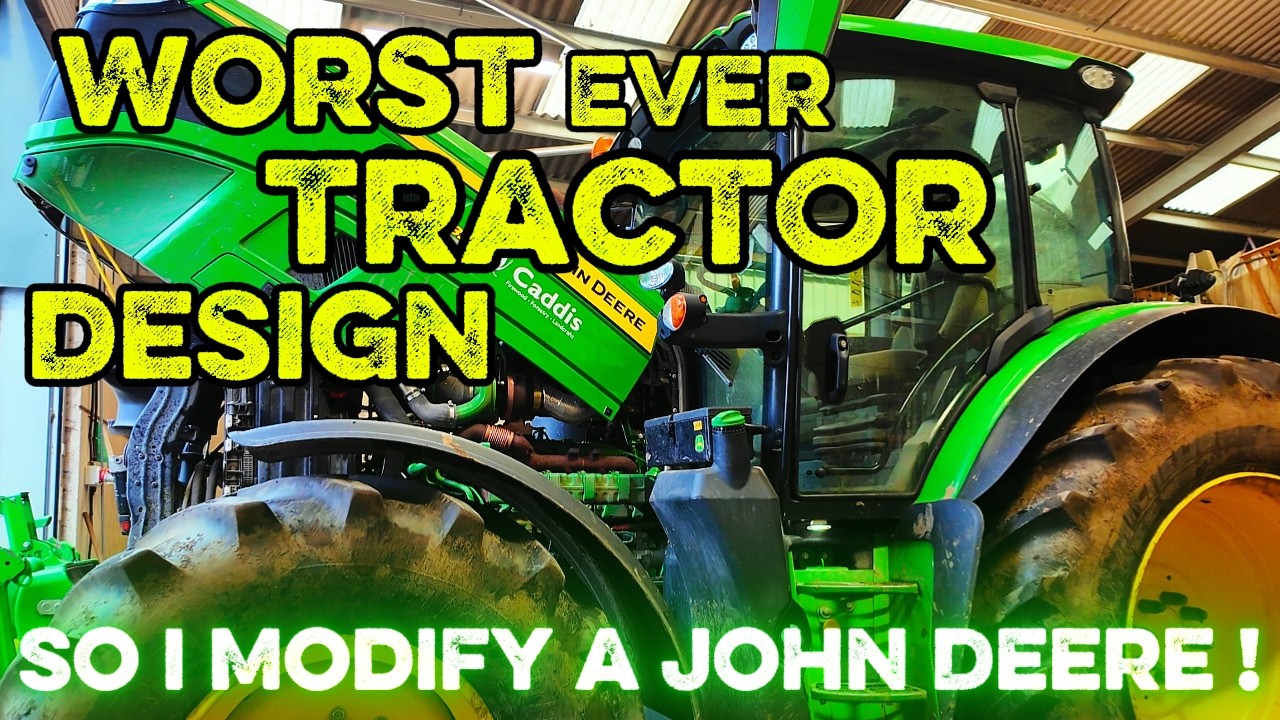 Trying to Service a John Deere Tractor, modifying it Makes it Easier !