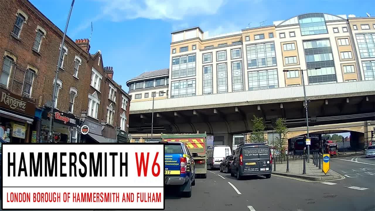 A Drive Through London Hammersmith W6