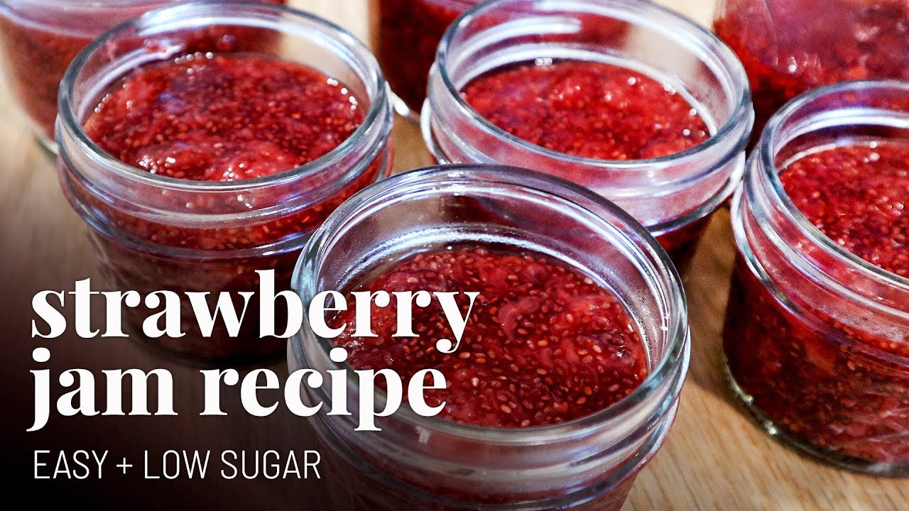Простой рецепт клубничного варенья 🍓 Низкосахарное, полезное варенье для заморозки, приготовленно...