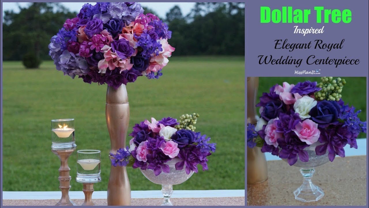 Dollar Tree Inspired Tall Elegant  Wedding Centerpiece | Dollar Tree  Centerpiece | DIY Tutorial