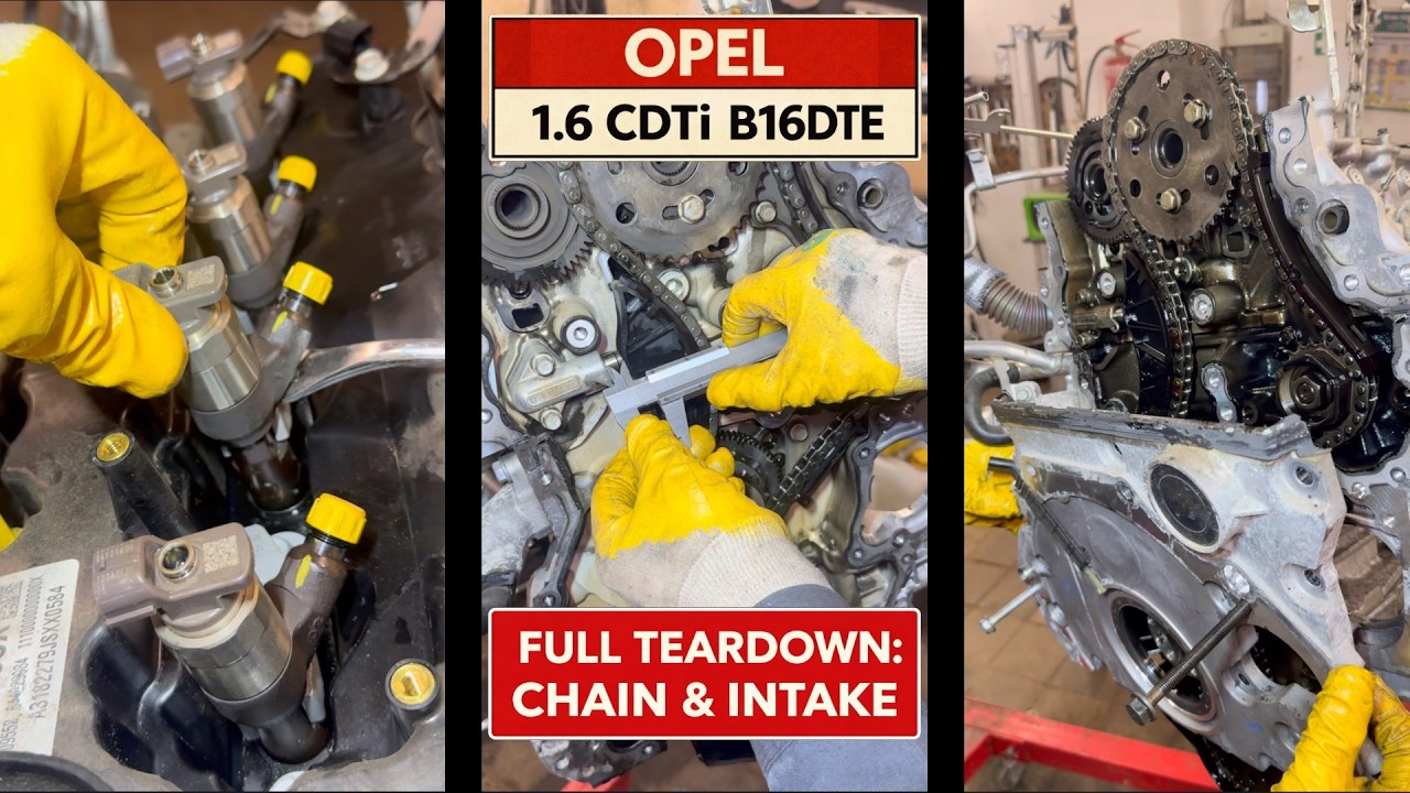 Opel 1.6 CDTI Full Teardown: Chain & Intake.