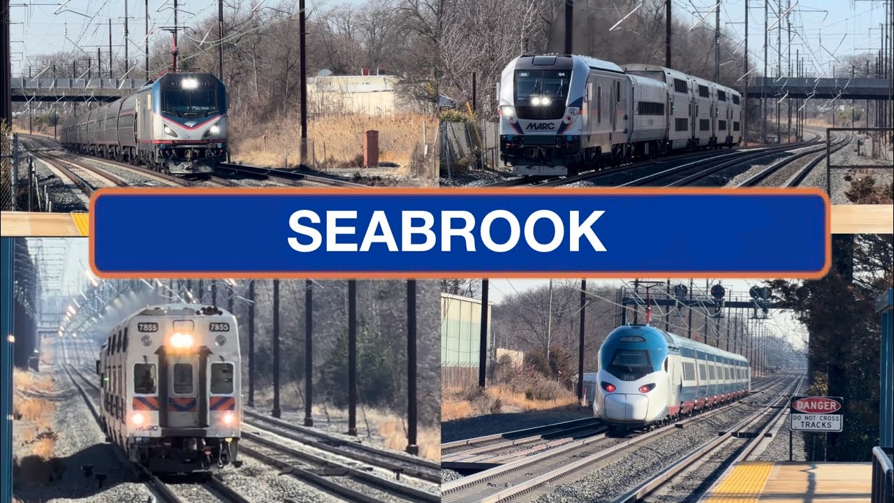 MARC Penn Line — Weekend Railfanning at Seabrook