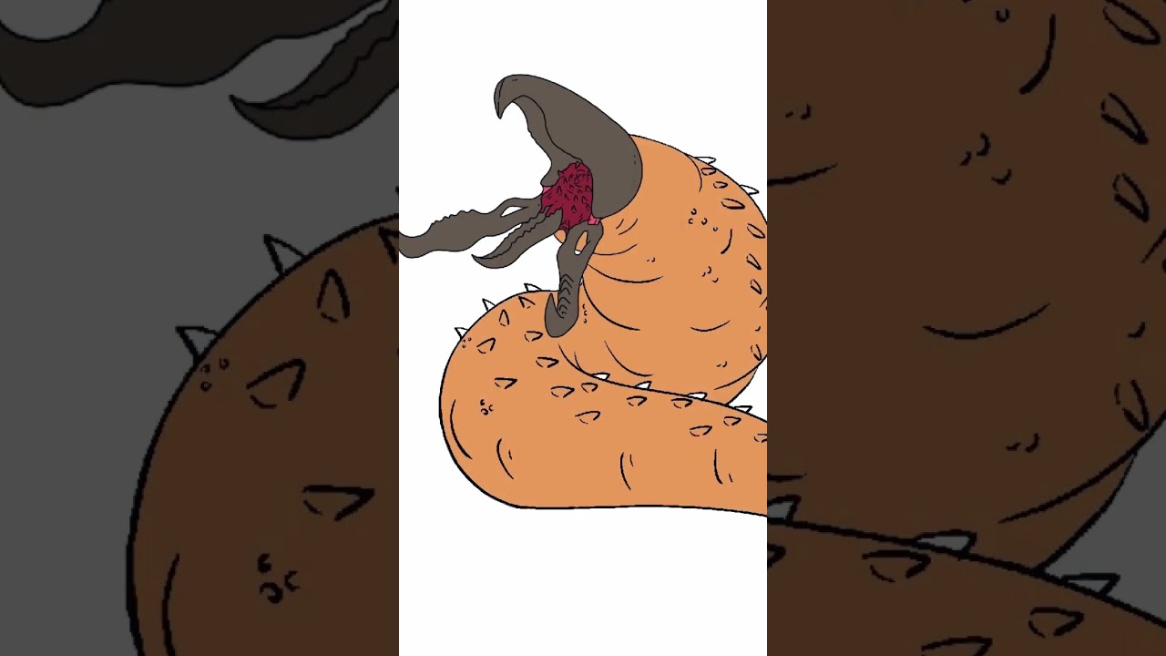 Graboid from Tremors Timelapse #tremors #graboid #speedpaint
