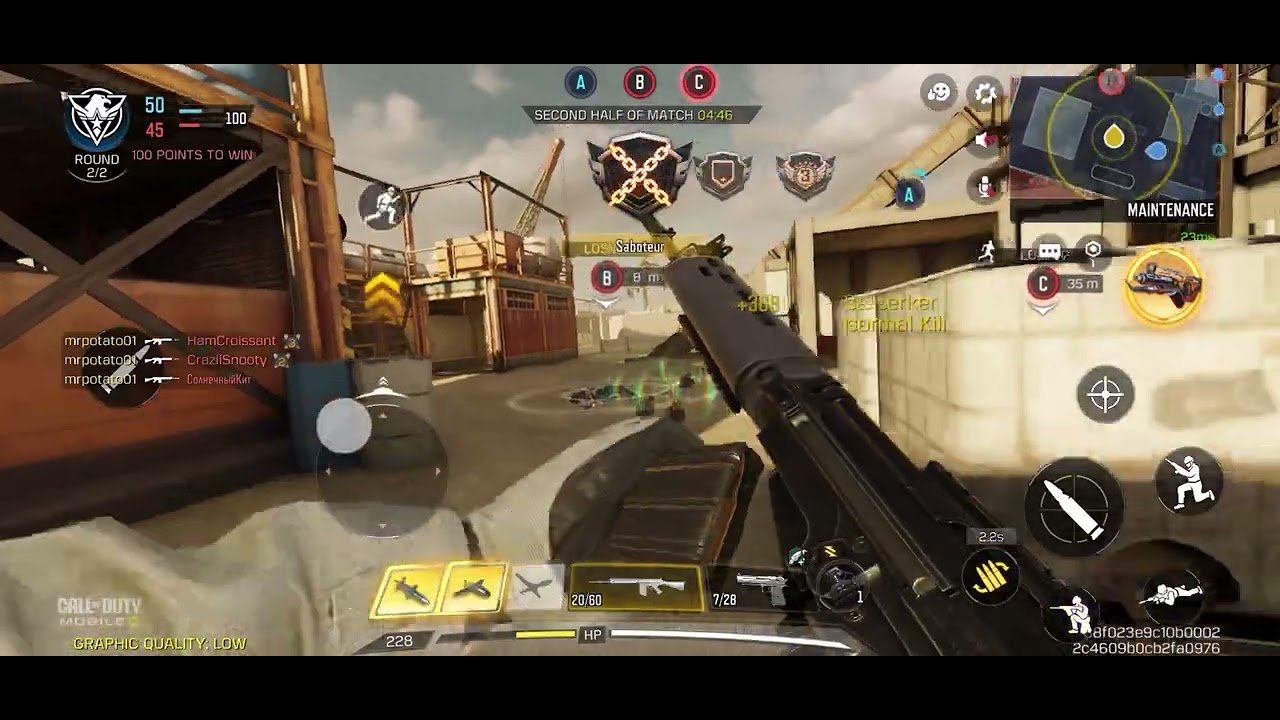 RUST WITH LAG 53 = PURE CHASO🎯🔥🔥 #codmobile 