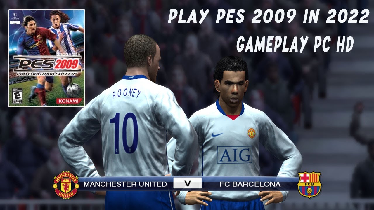 PES 2009 | UEFA Champions League Manchester United vs Barcelona | Ronaldo vs Messi HD 1080