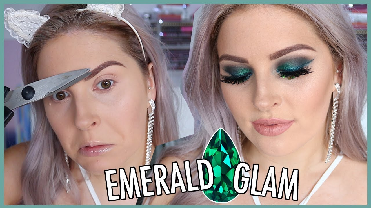 Glam Emerald Makeup! 🐸💍 GEMSTONE SERIES!