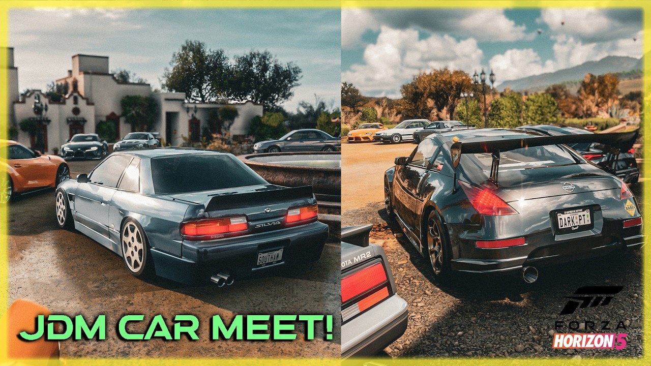 JDM Car Meet | Forza Horizon 5 | Wheel Gameplay
