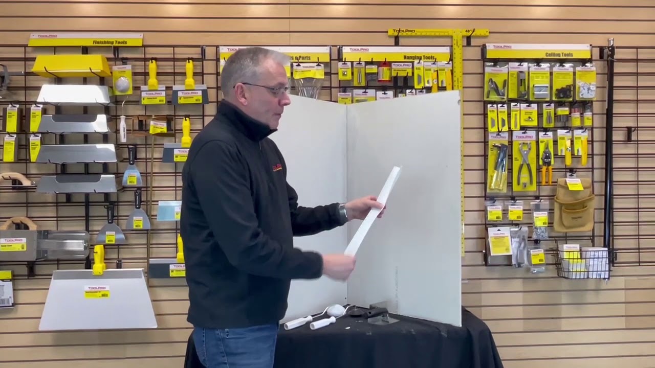 How to Apply Strait-Flex Corner Tape Using the ToolPro Corner Roller and Adjustable Corner Trowel
