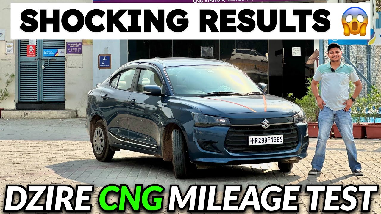 DZIRE CNG MILEAGE TEST - AAJ PTA CHALEGI DZIRE KI ASLIYAT KYA HAI 🤔 #dzirecng #dzire2025