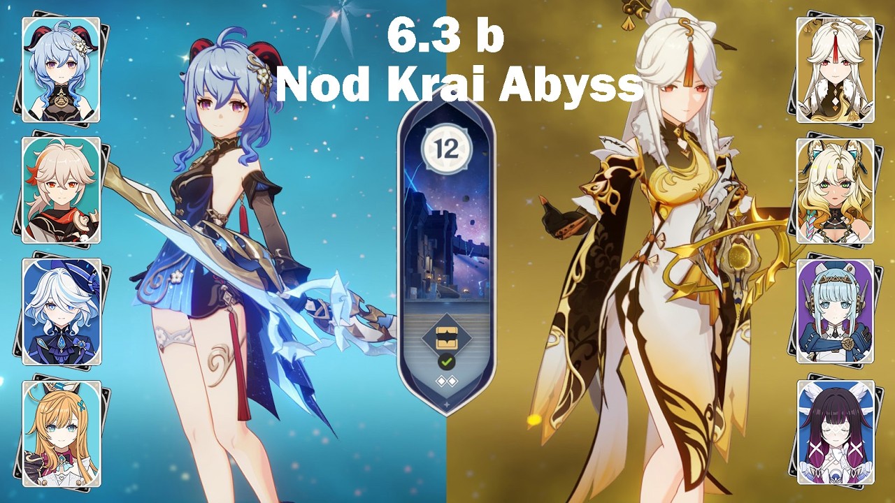 Genshin Impact - Spiral Abyss 6.4 - Ganyu Freeze / Ningguang Crystallize Charged