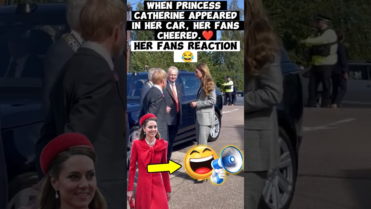 Princess Catherine's fan action was amazing 😂||#royalfamily #catherineelizabeth #news #walesroyals
