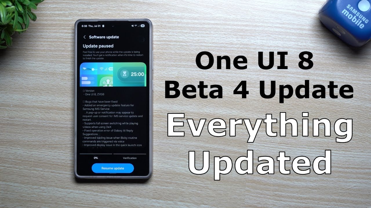Samsung One UI 8 Beta 4 Update: Everything Updated - Official Launch Soon