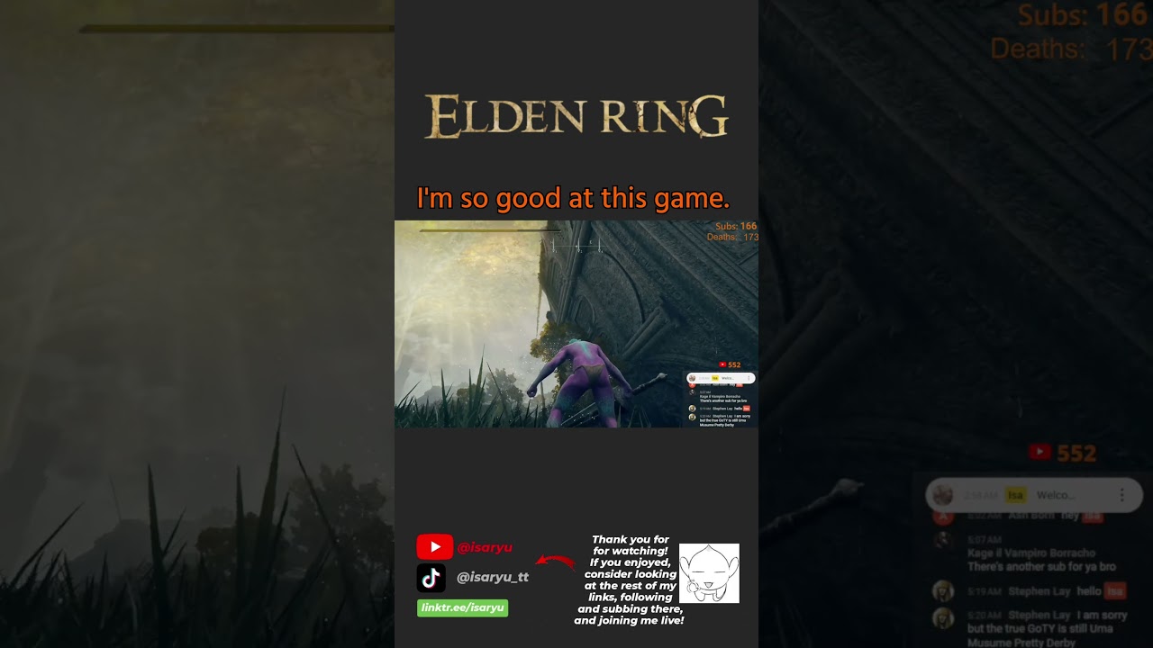 I'm not #isa #live #stream #eldenring #clips #playthrough #gaming #ytshorts #fromsoftware #fail