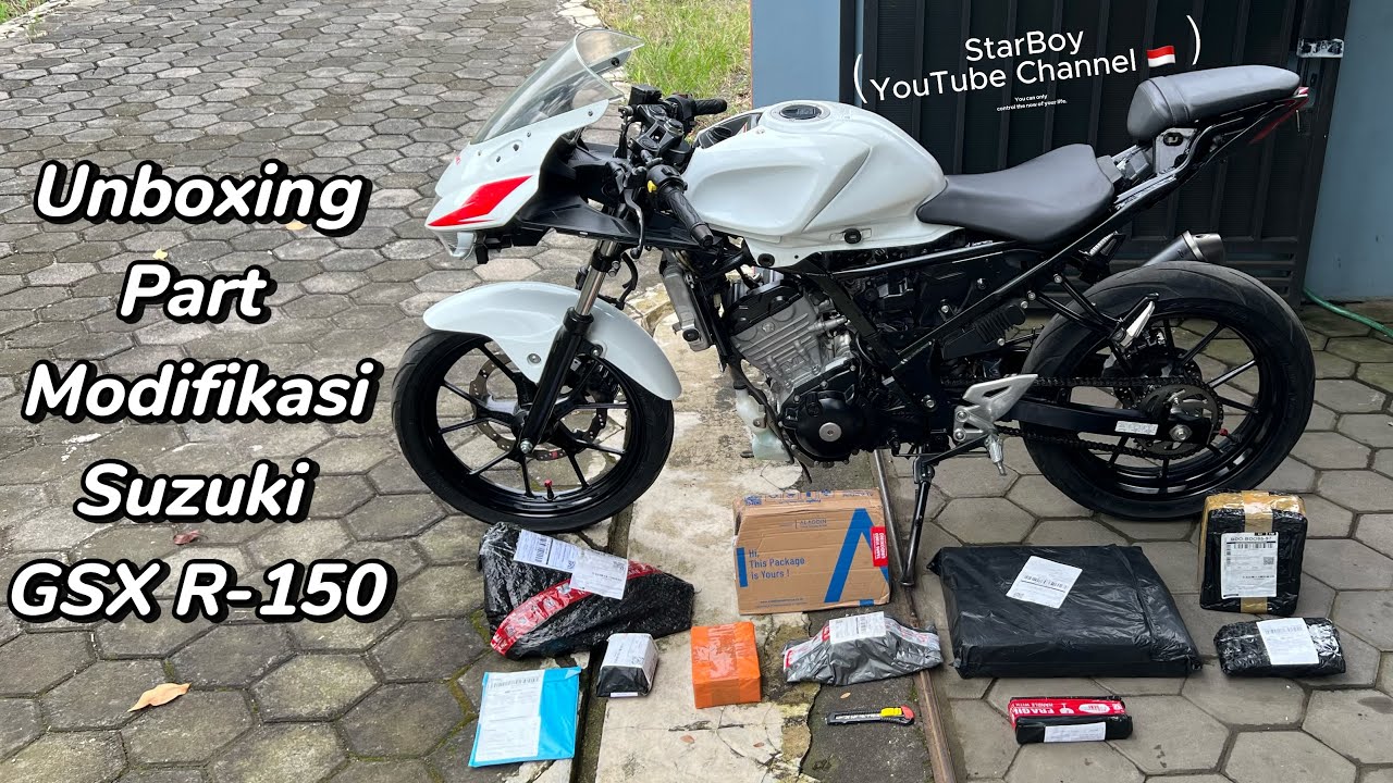 Unboxing Sparepart Modifikasi Suzuki GSX R150 - Looks & Fitment 😍