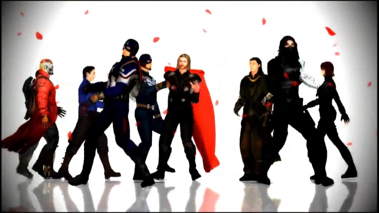 MCU squad dance MMD