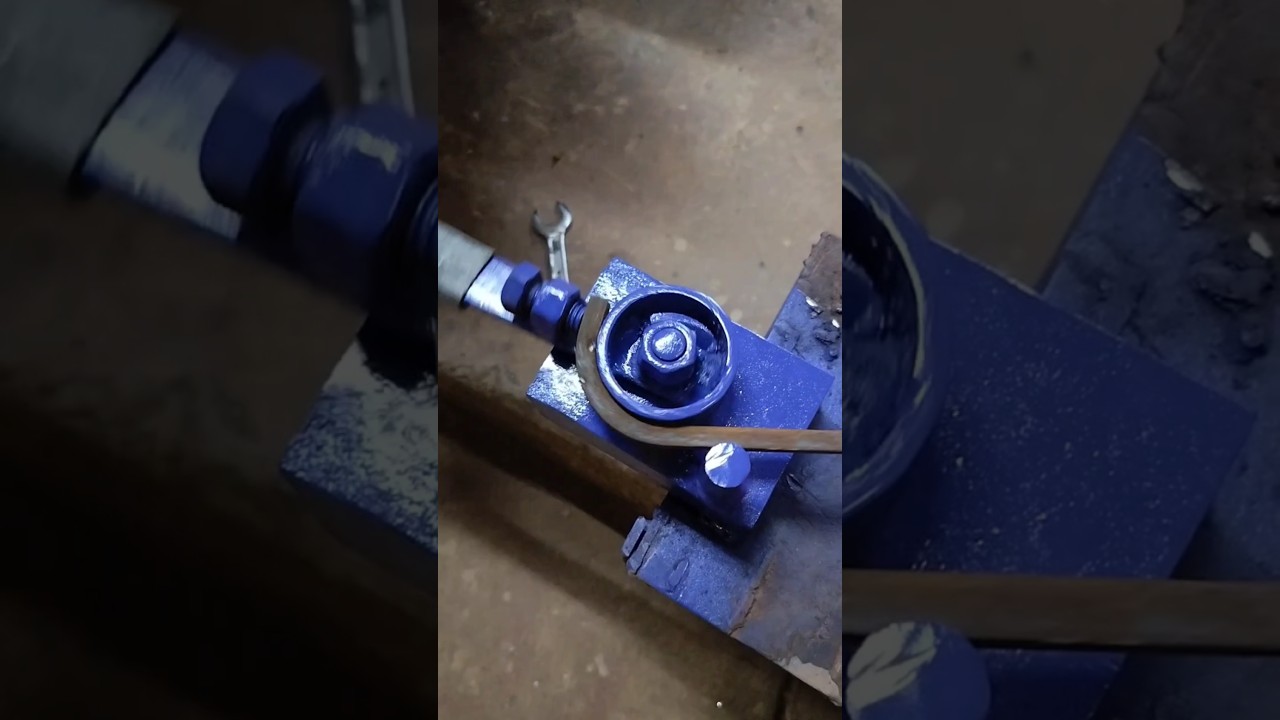 Metal new tool square bar bending short video