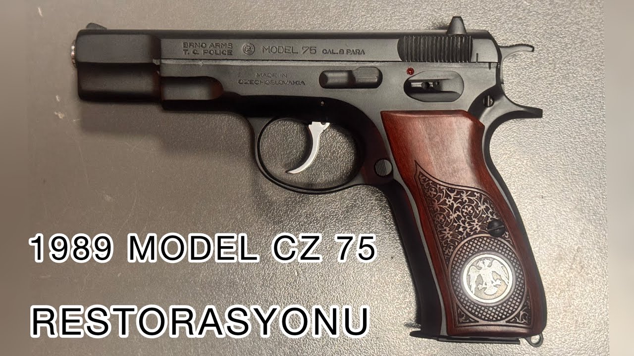 1989 model cz 75 restorasyon boyama kaplama