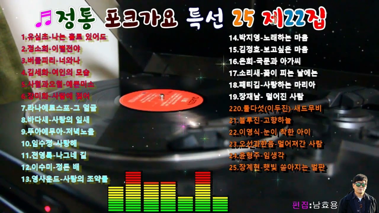 정통 포크가요 특선25~ 제22집 (광고없이 듣는 추억의포크음악)