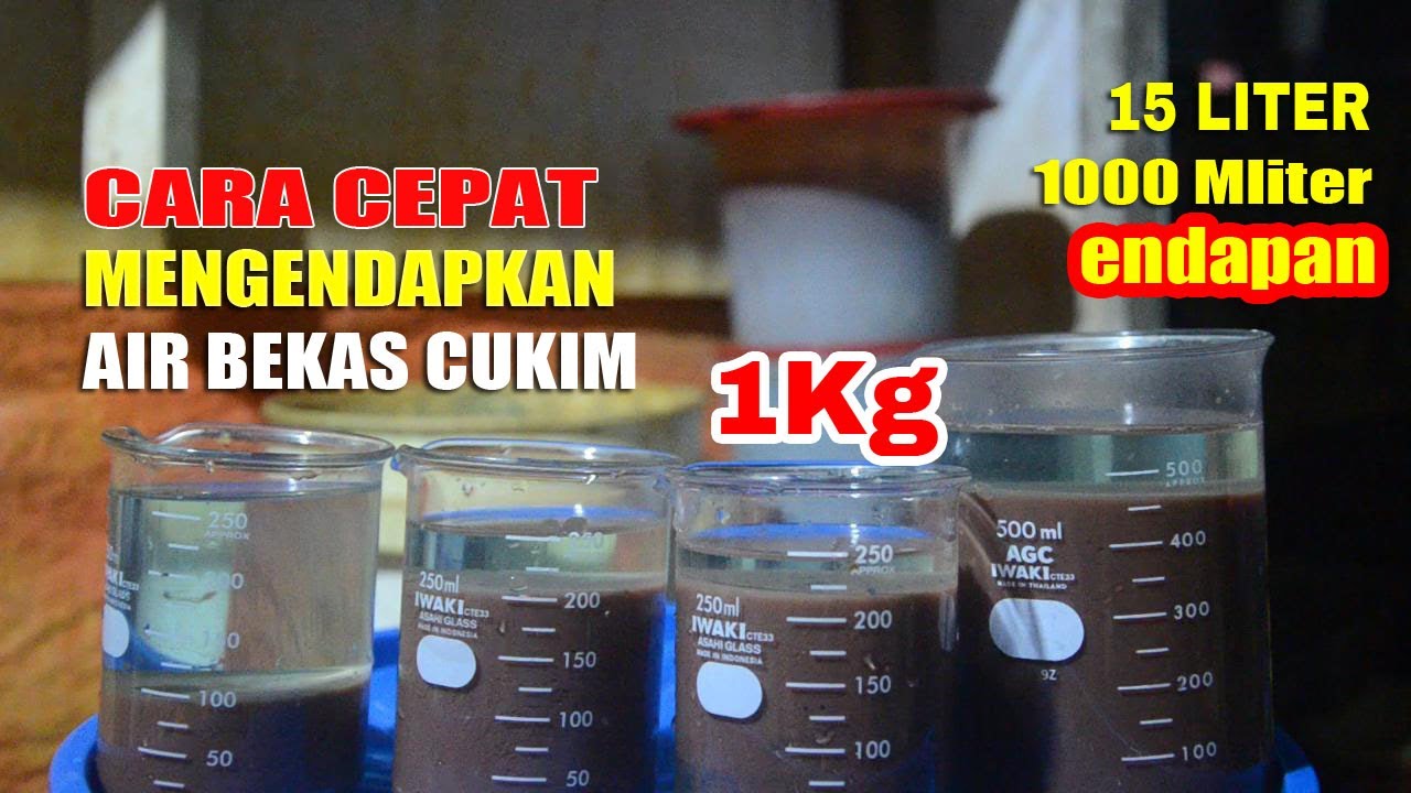 CARA CEPAT MENGENDAPKAN AIR BEKAS CUKIM