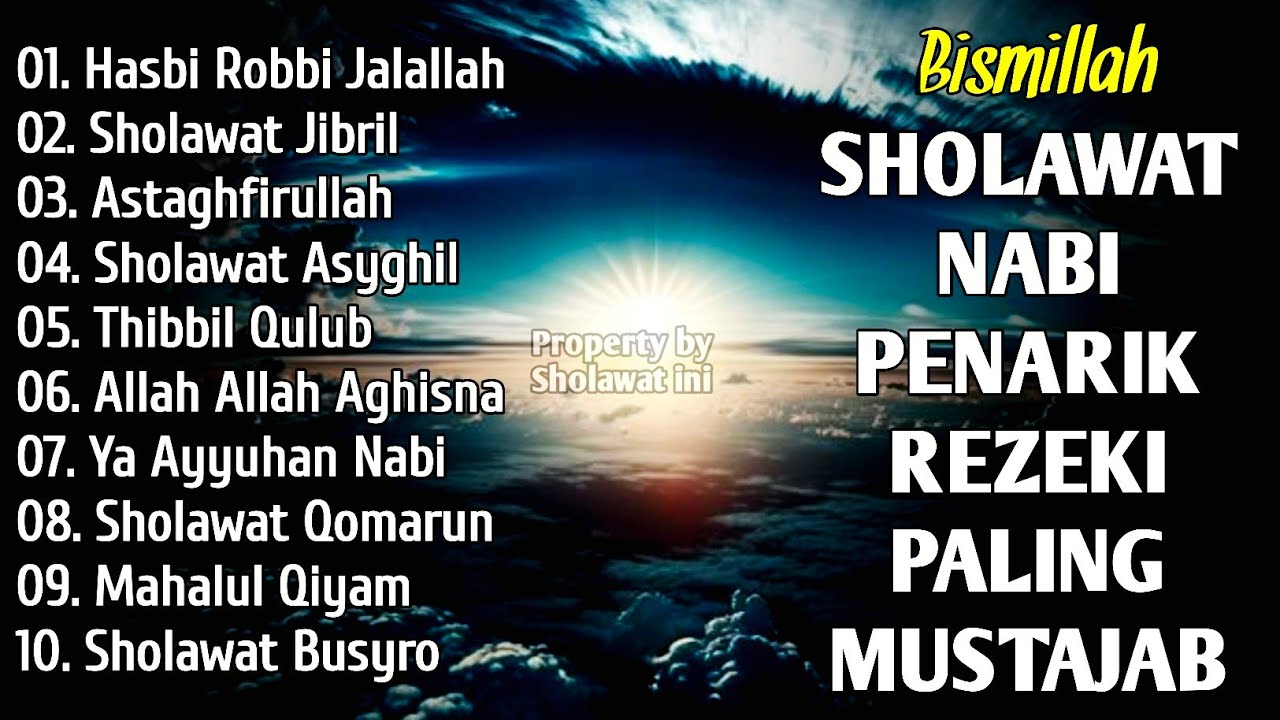 SHOLAWAT JIBRIL PEMBUKA PINTU REZEKI Astaghfirullah SHOLAWAT NABI MERDU TERBARU 2025