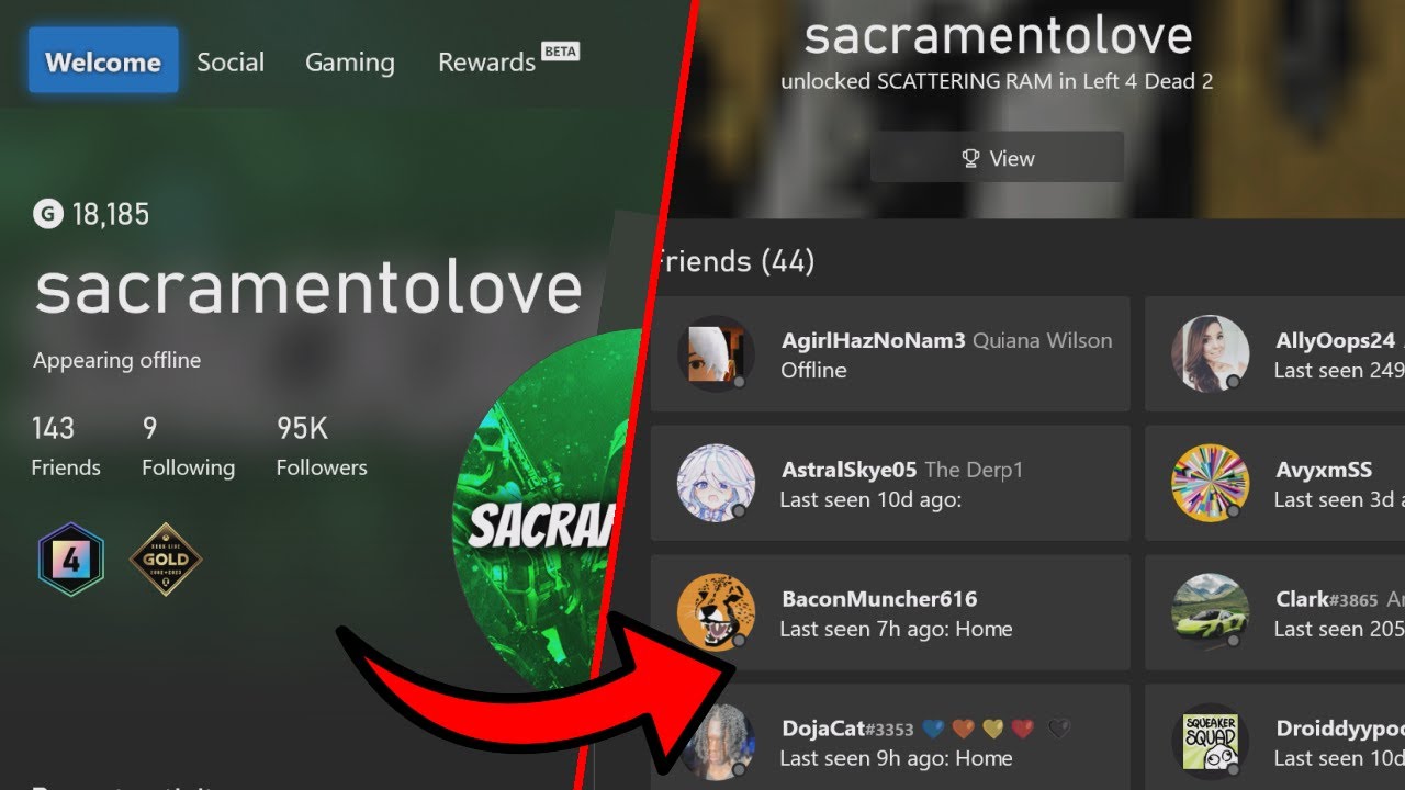 Xbox Friends & Followers Update (2024)