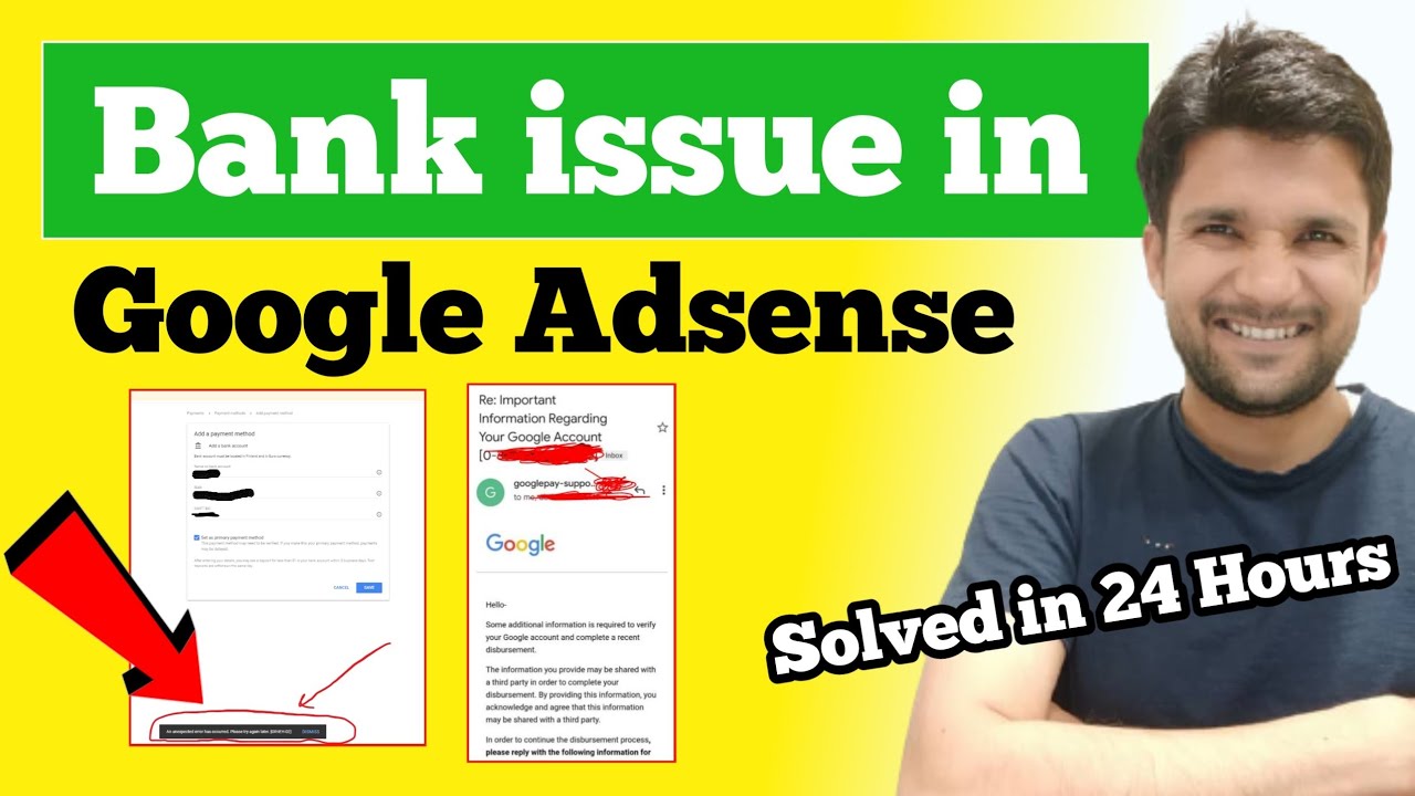 Bank issue in AdSense | AdSense Payment Hold Solution important information Regarding account