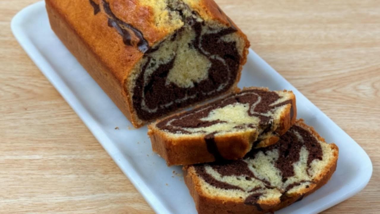 Marble Cake Recipe | How To Make Marble Cake Easy Recipe | Spicy Foodz