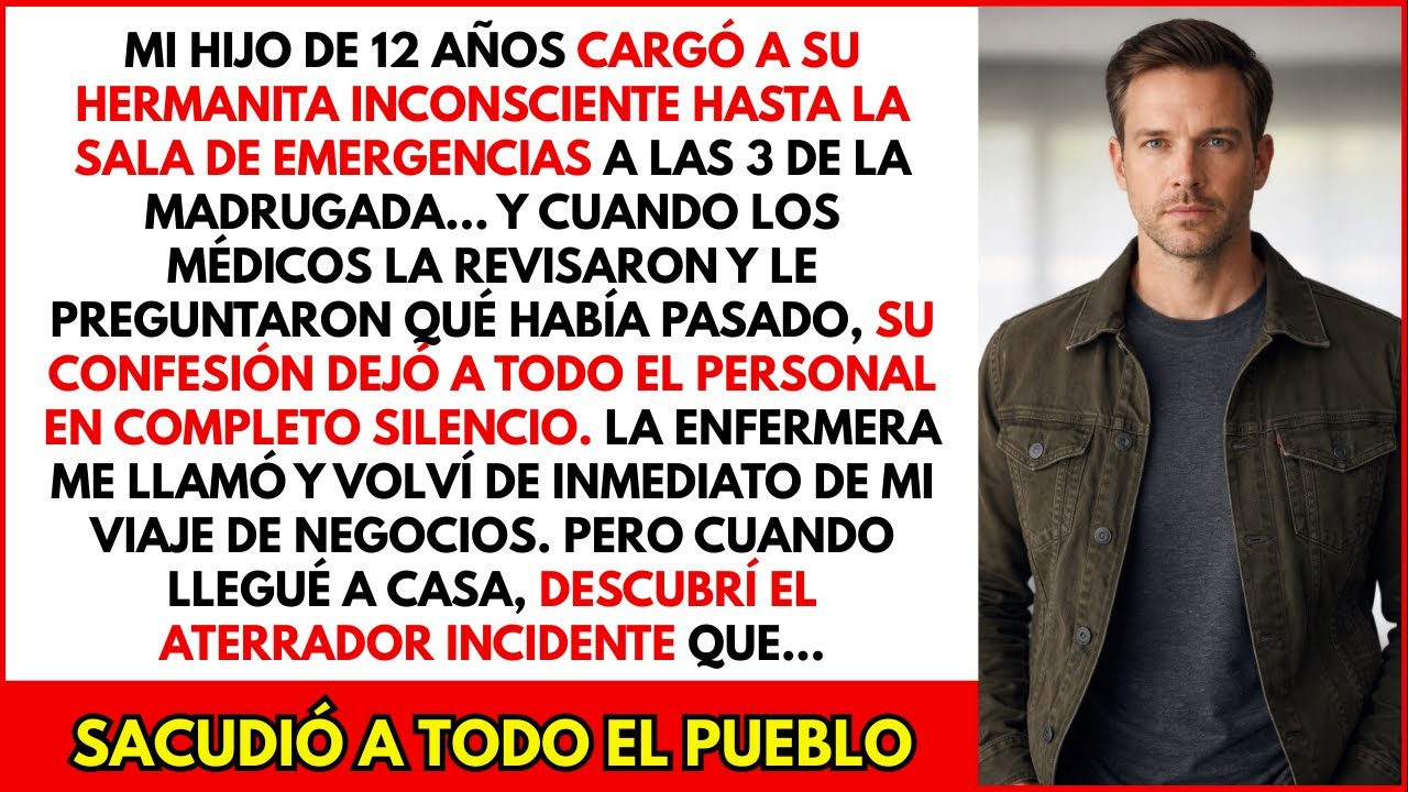 Mi hijo de 12 años cargó a su hermanita inconsciente hasta urgencias a las 3 AM...