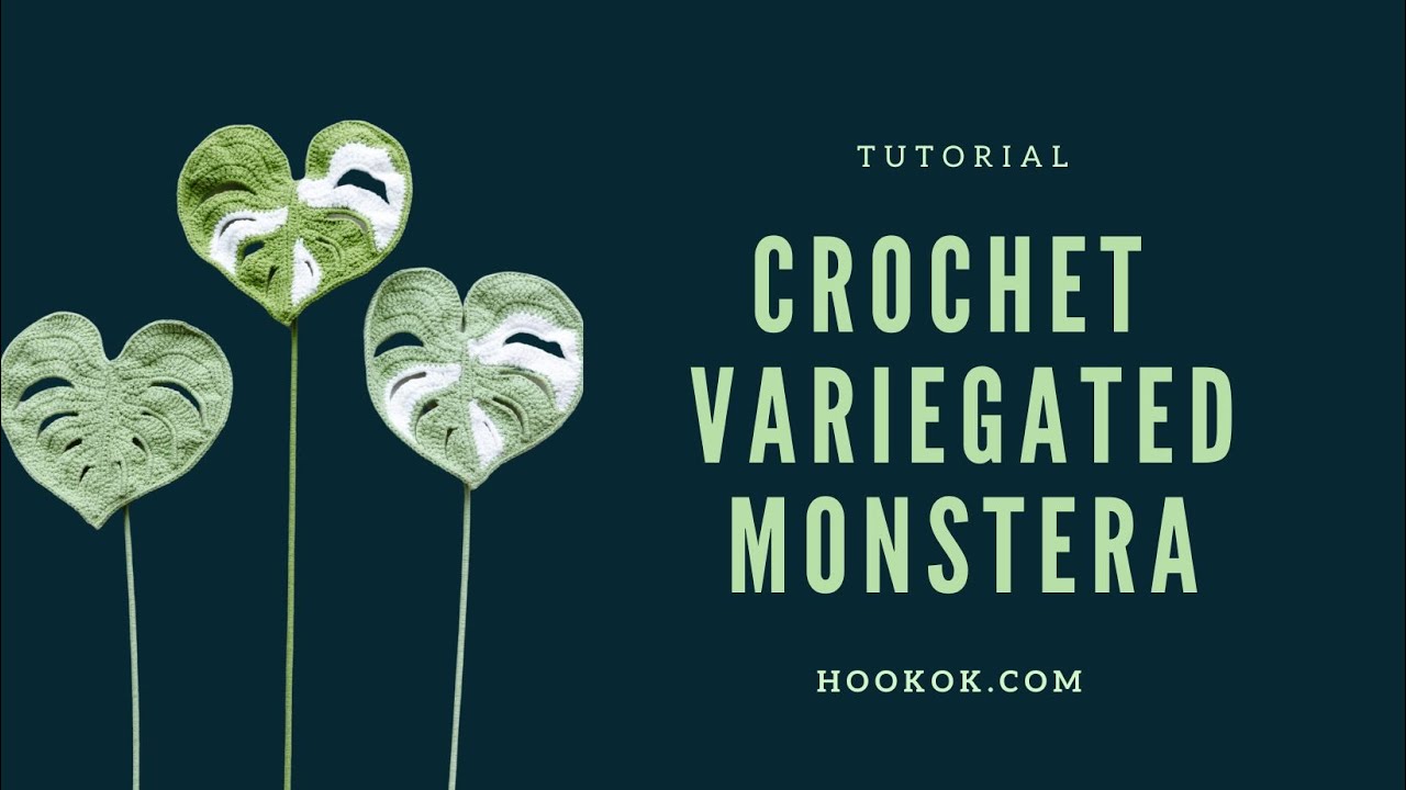 Crochet Variegated Monstera (Paid tutorial)