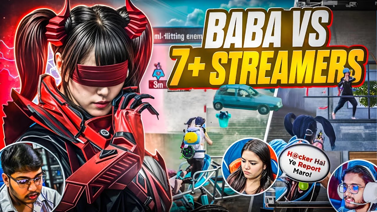7+ Streamers [ REPORT*D ]Me on LIVE Stream..! 💀 #bgmistreamer #streamervsstreamer #bgmi 