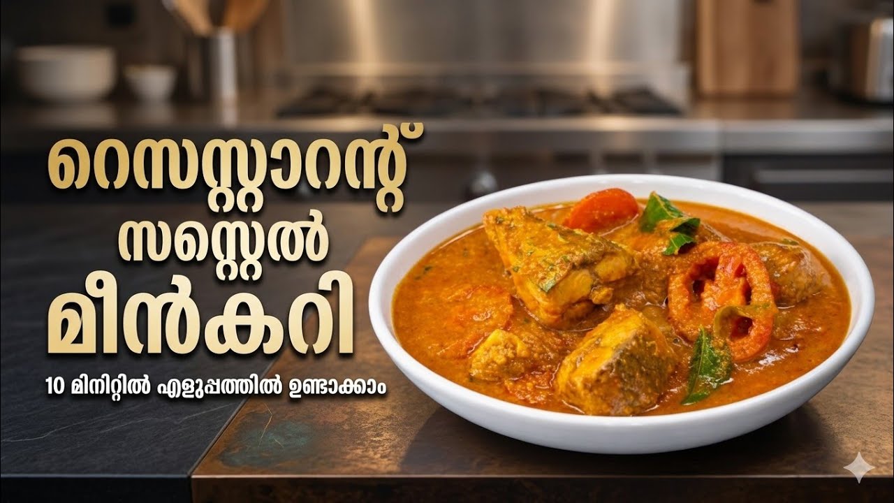 ഹോട്ടൽ സ്റ്റൈൽ  മീൻ കറി |  Restaurant Style Meen Curry | മീൻ കറി | Binduradhakrishnan Happyhome 