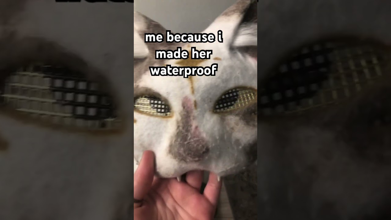:3 #waterproof #mask #therianmask #therian #furry #fur #catmask