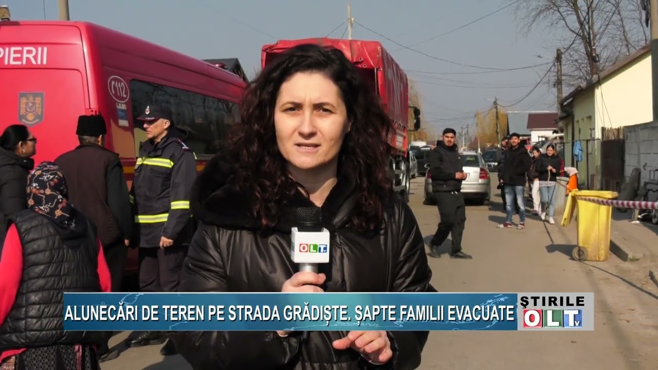 ALUNECARI DE TEREN PE STRADA GRADISTE SAPTE FAMILII EVACUATE 1