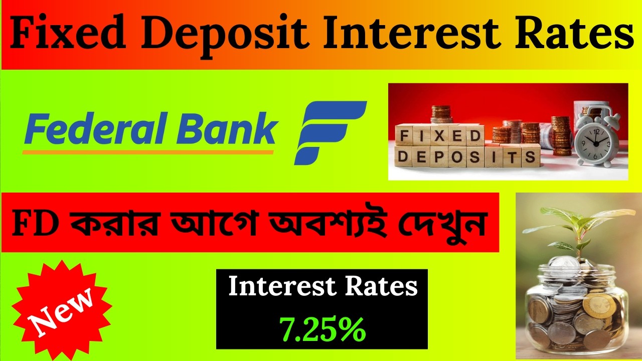 Federal Bank New FD Interest Rates 2026 | Federal Bank ki Latest FD Interest Rates | today fd rates