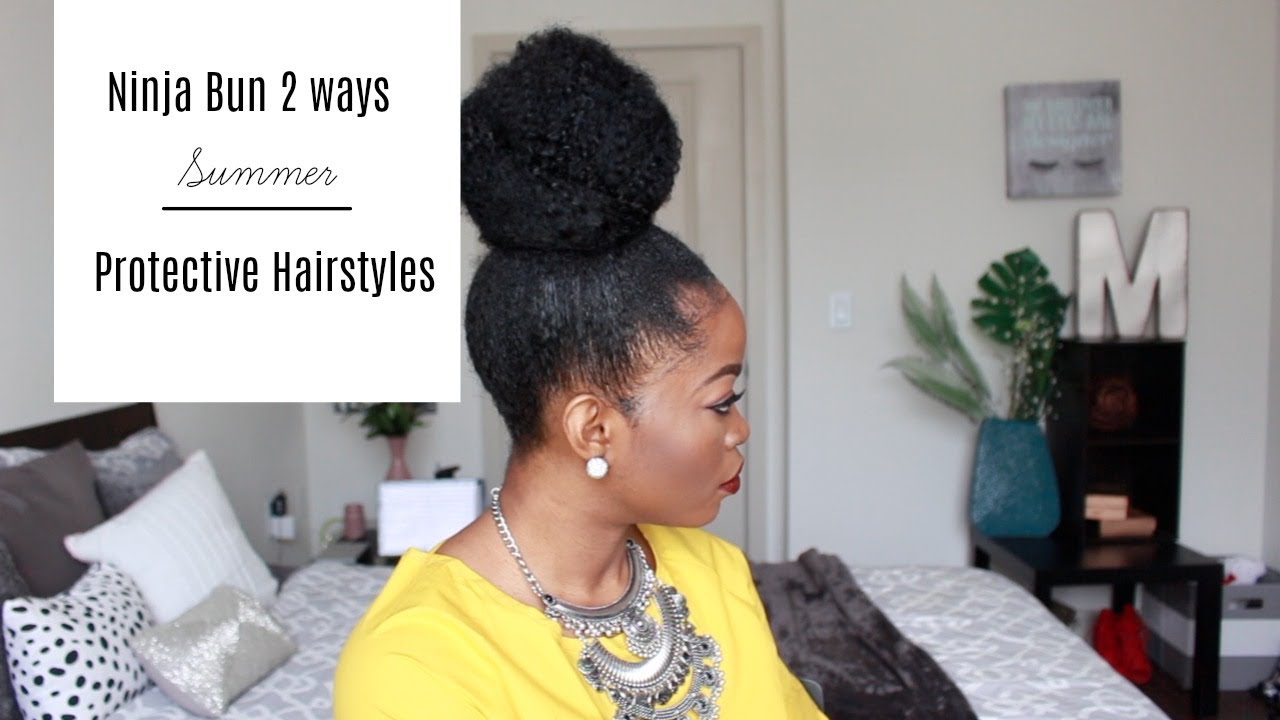 How to do a Topknot/ Ninja Bun 2 Ways + Summer Hairstyles ft  Hergivenhair
