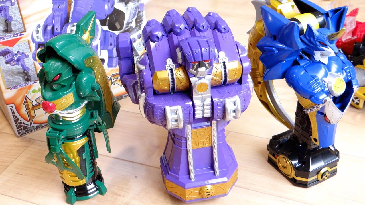 ドッガフォームに変身！DXドッガハンマー 彫像・ハンマー・トゥルーアイ 3モード変形レビュー！仮面ライダーキバ ガルル・バッシャー・ドッガの3彫像が勢揃い！