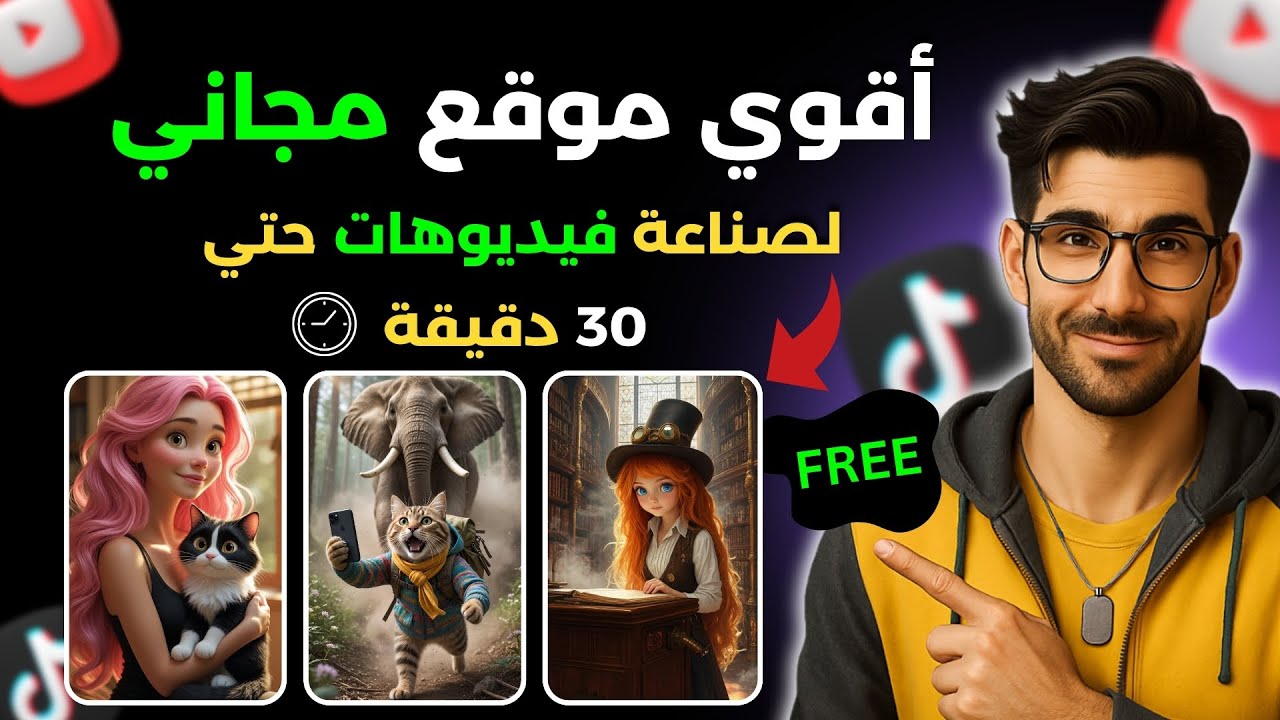 كيف تصنع فيديوهات كاملة بالذكاء الأصطناعي حتي 30 دقيقة بموقع واحد جديد مجاني للجميع
