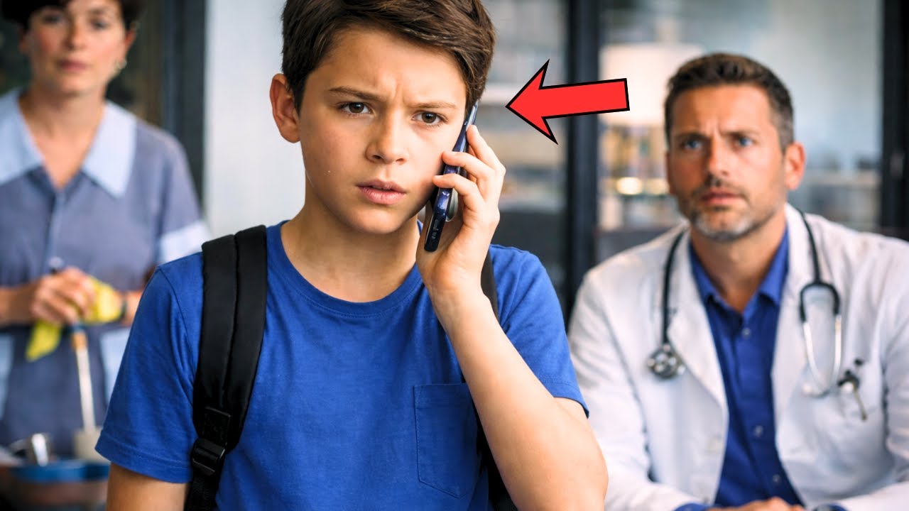 EL HIJO DE LA MUJER DE LIMPIEZA CONTESTA LA LLAMADA — Y SALVA AL MÉDICO MILLONARIO