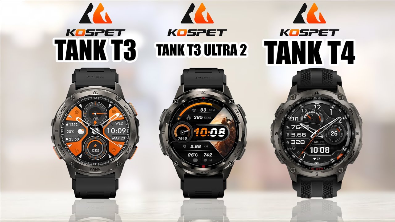 KOSPET TANK T3 Vs KOSPET TANK T3 ULTRA 2 Vs KOSPET TANK T4 Specs Compare