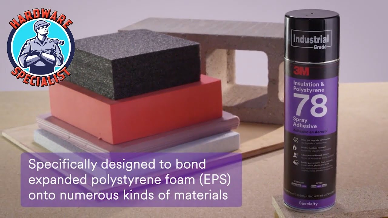 3M™ Insultation & Polystyrene 78 Spray Adhesive