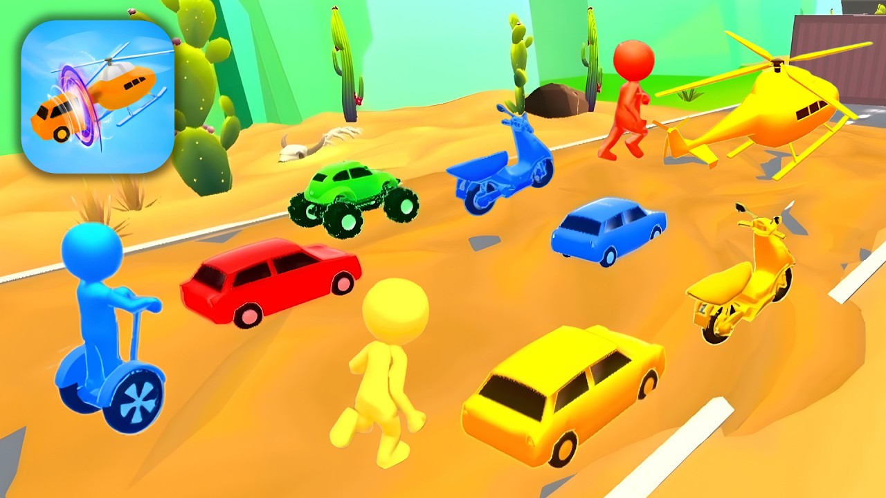 Shape shifting 🚲🚁🚗 All Levels Gameplay Walkthrough Android,ios Max Level PT438